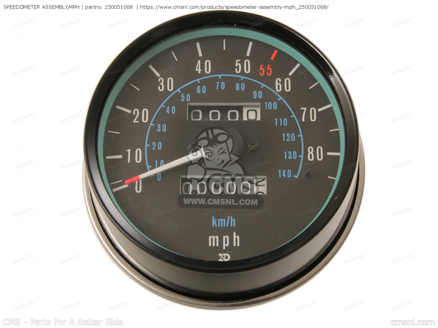 Speedometer Assembly Mph For Kz G Usa Canada Ltdii Mph Kph