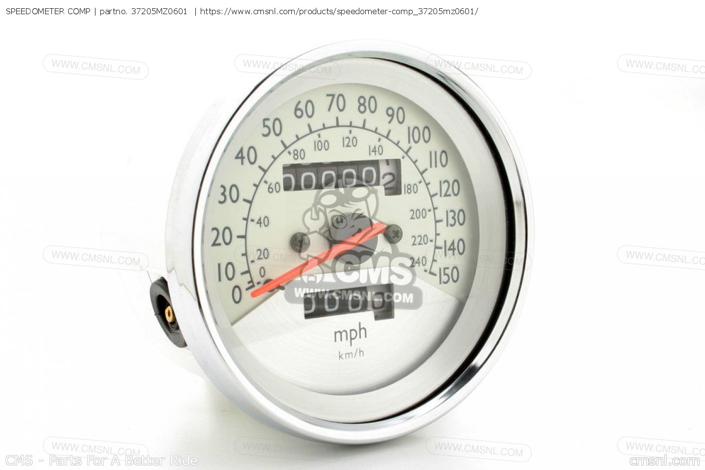 Honda speedometer below peg #1