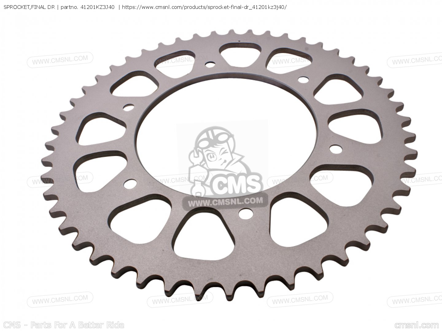 41201KZ3J40 Sprocket Final Dr Honda Buy The 41201 KZ3 J40 At CMSNL