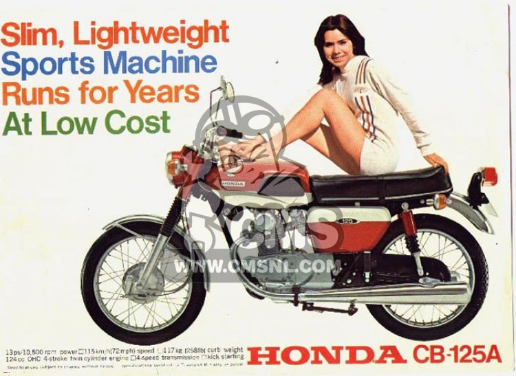 Honda Honda CB125AK3 parts lists and schematics