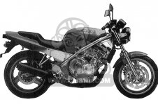 Honda CB400F CB1 1989 (K) USA parts lists and schematics