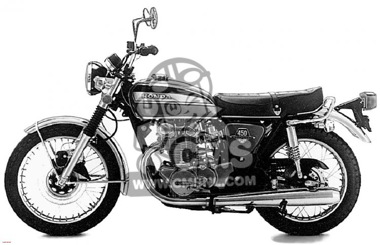 Honda Honda CB450K7 1974 USA parts lists and schematics