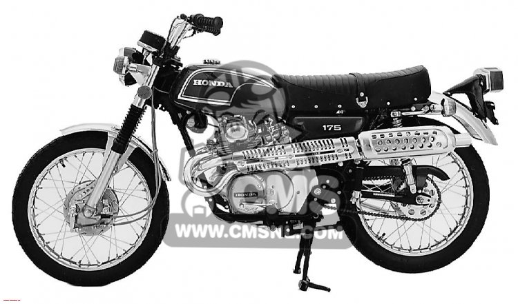 Cl175 Honda CL175 SCRAMBLER 1972 K6 USA parts lists and schematics