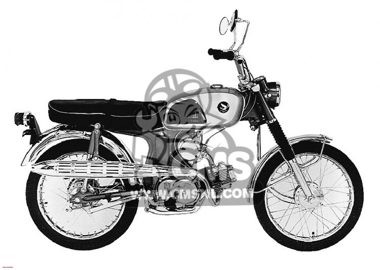 Honda CL90 SCRAMBLER 1967 USA parts lists and schematics