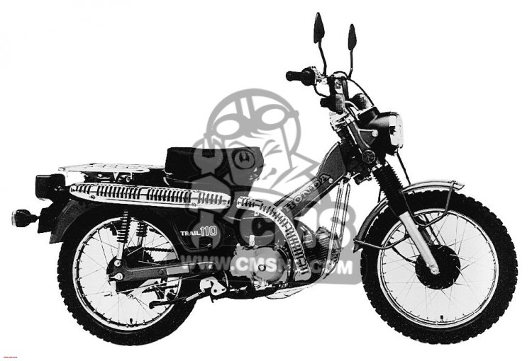Honda CT110 TRAIL 1981 (B) USA parts lists and schematics