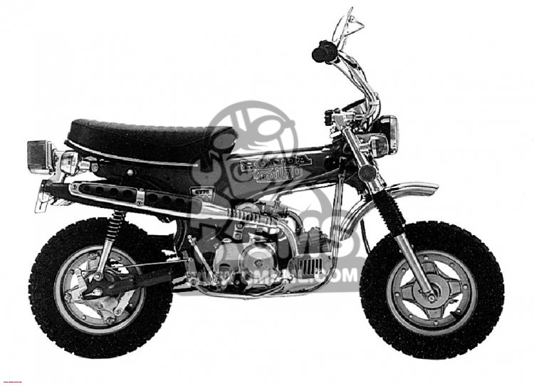 Honda CT70 TRAIL 70 1974 CT70K3 USA SERIAL NUMBERS - buy SERIAL