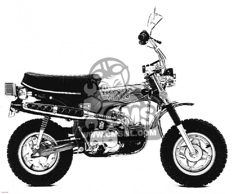 Honda Honda CT70 TRAIL 70 K4 1975 USA parts lists and schematics