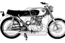 1973 HONDA CB160 OFFICIAL FACTORY MOTORCYCLE PARTS MANUAL HC 12088 