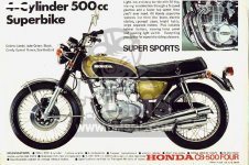 1971-1977 Ölfilter passend für Honda CB 500 K Four Bj 