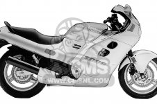 Honda CBR1000F HURRICANE1000 1988 J USA CALIFORNIA