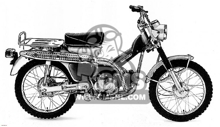 Honda CT90 TRAIL 90 K2 1970 USA information