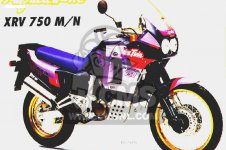 Honda XRV750 AFRICA TWIN 1991 (M) ENGLAND parts lists and schematics