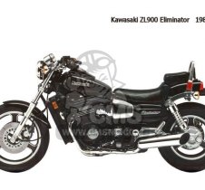 Kawasaki ZL900A Eliminator 1985-1986 Front Wheel Bearings And Seals Kit 