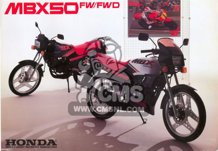 Honda MBX50FWDD SWITZERLAND parts lists and schematics