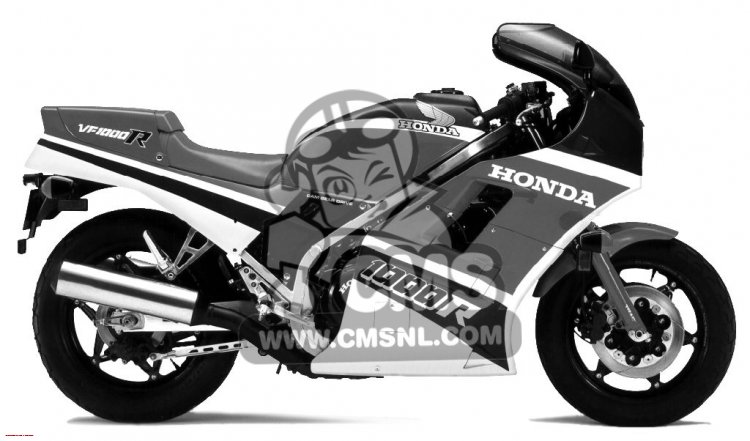 Honda VF1000R 1986 (G) USA CALIFORNIA parts lists and schematics