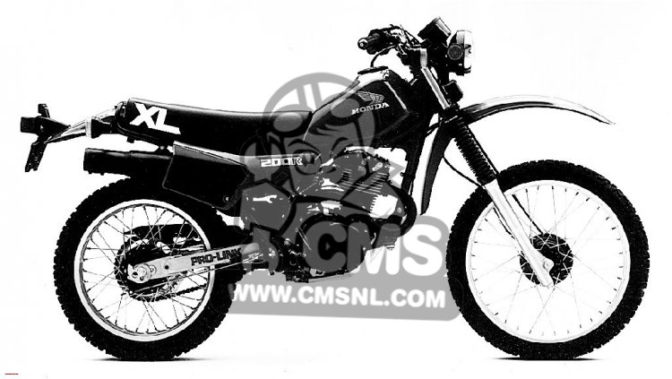 Honda Honda XL200R 1983 (D) USA parts lists and schematics