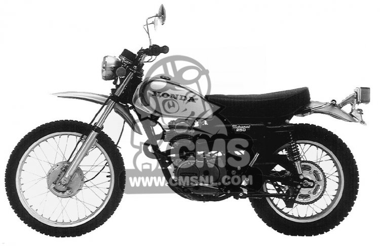 xl250 メンテナンス　パーツリスト Honda Honda XL250S 1980 (A) CANADA parts lists and schematics