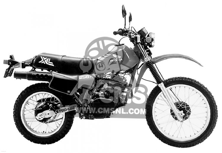 Honda Honda XL250R 1982 (C) USA パーツリストと回路図