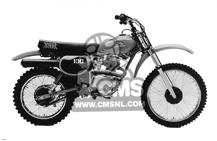 Honda XR100 1981 (B) USA parts lists and schematics