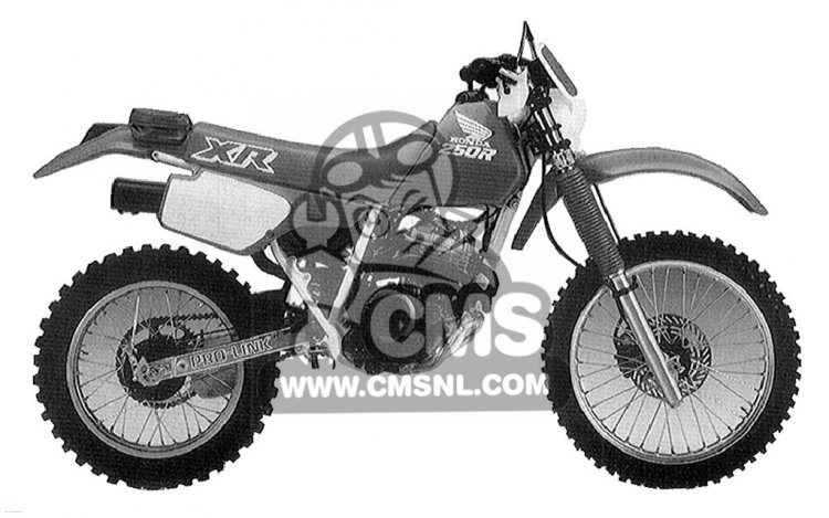 Honda XR250R 1989 (K) USA parts lists and schematics
