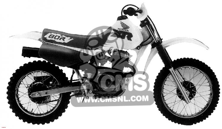 Honda XR80R 1991 (M) USA parts lists and schematics