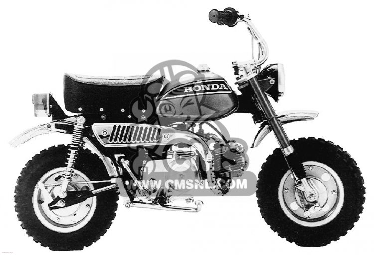 Honda Z50A MINI TRAIL K4 1973 USA parts lists and schematics