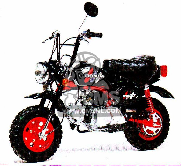Honda Z50J MONKEY 1991 (M) FINLAND MS parts lists and schematics