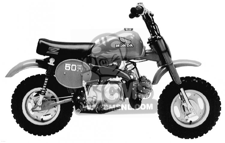 Honda Z50R 1981 (B) USA parts lists and schematics