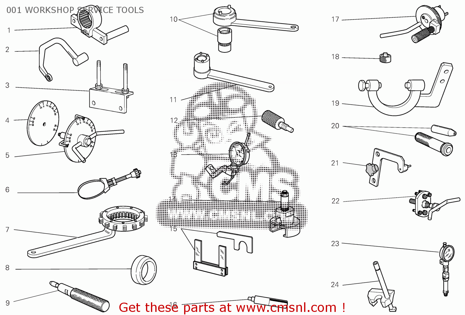 887133152 Wrench For Holding Timing Belt Rollers Ring Nuts Ducati
