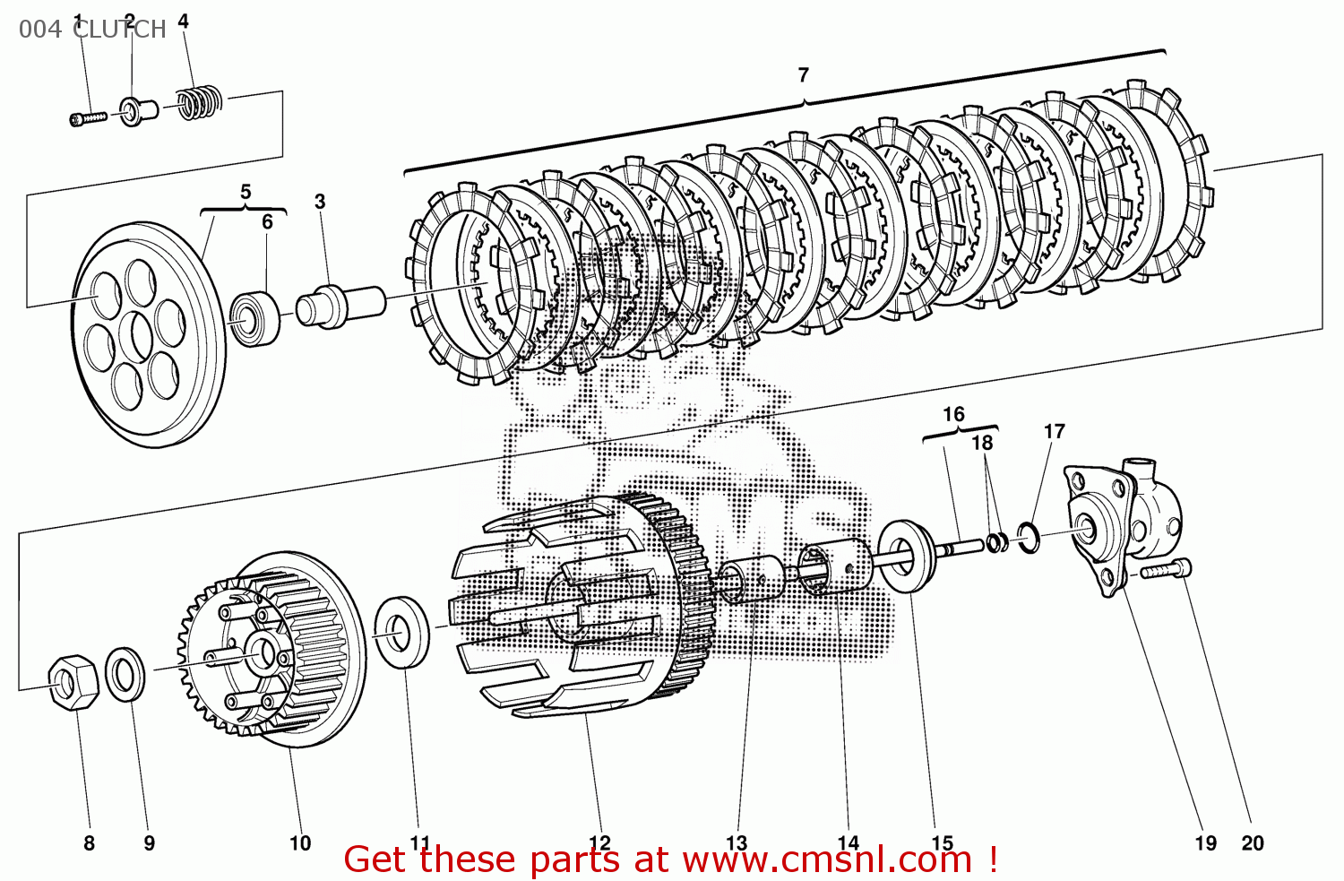 19420031A: Disk, Clutch Pressure Ducati - buy the 19420031A at CMSNL