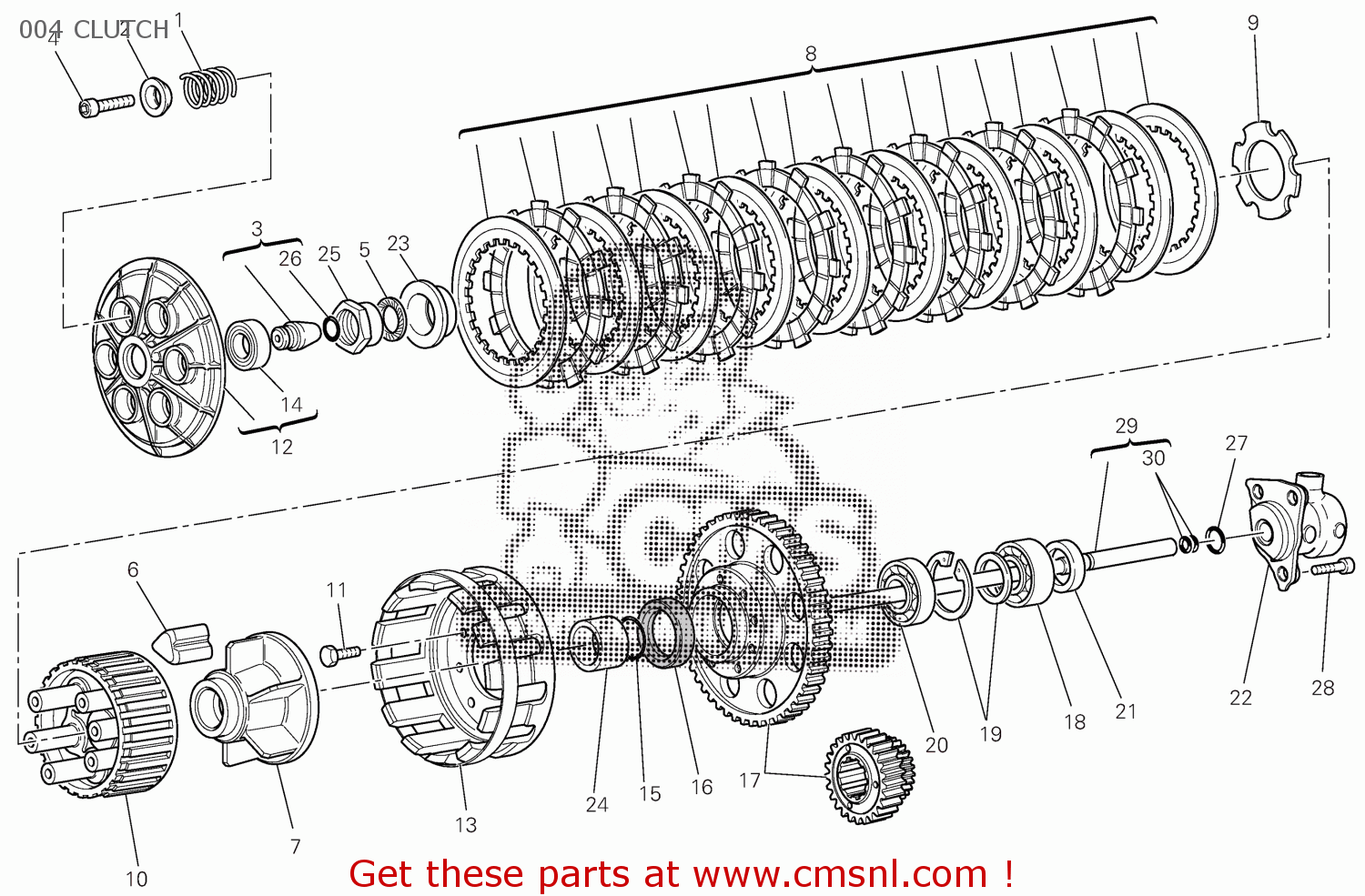 74810662A: Nut M25x1.5 Ducati - buy the 74810662A at CMSNL