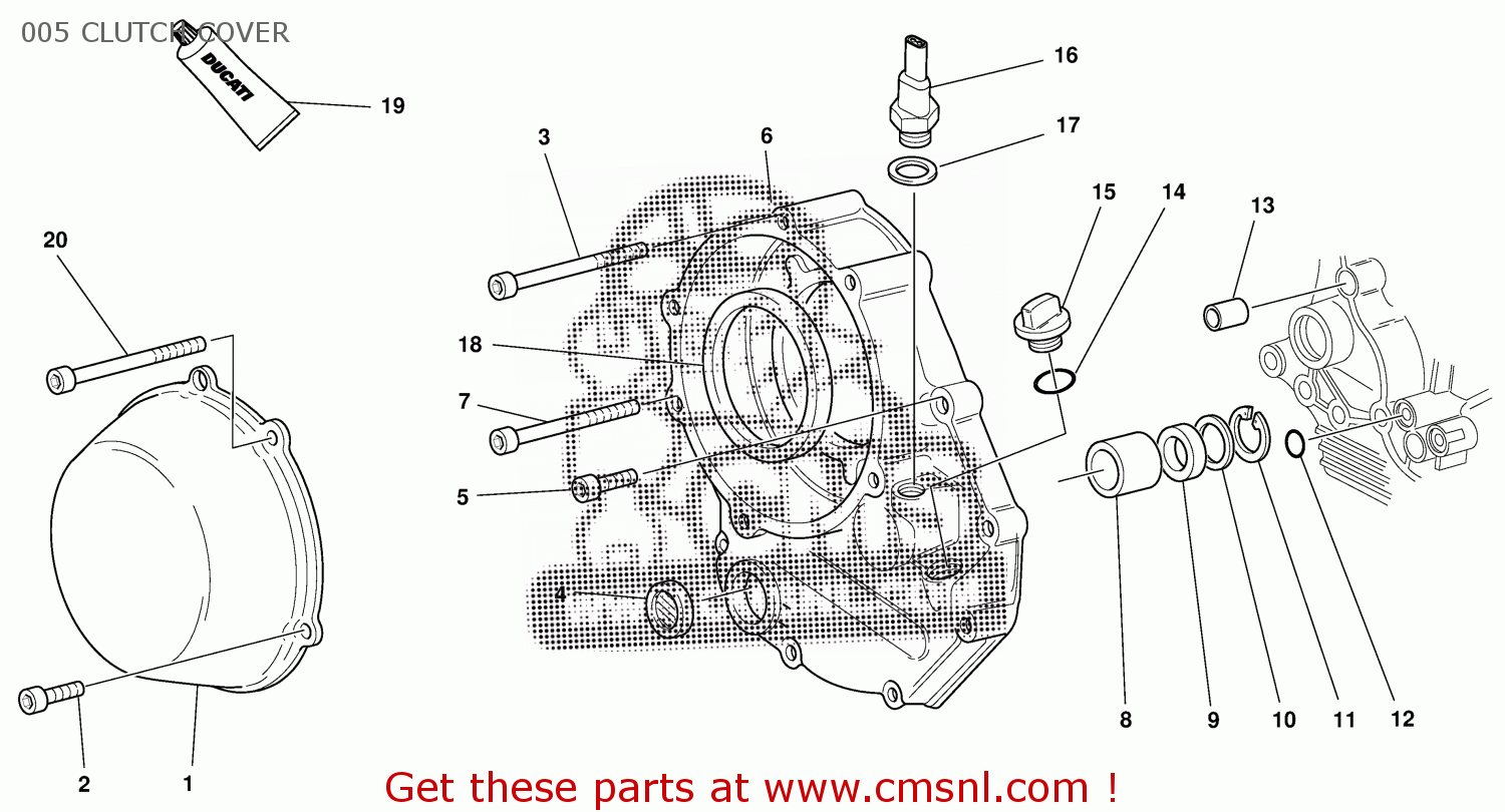 Ducati CLUTCH PROTECTION COVER 24310031BC