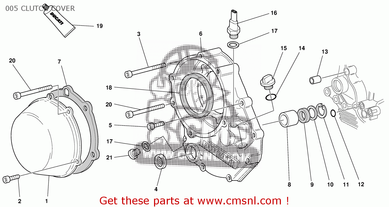 24320401A Clutch Cover Ducati buy the 24320401A at CMSNL