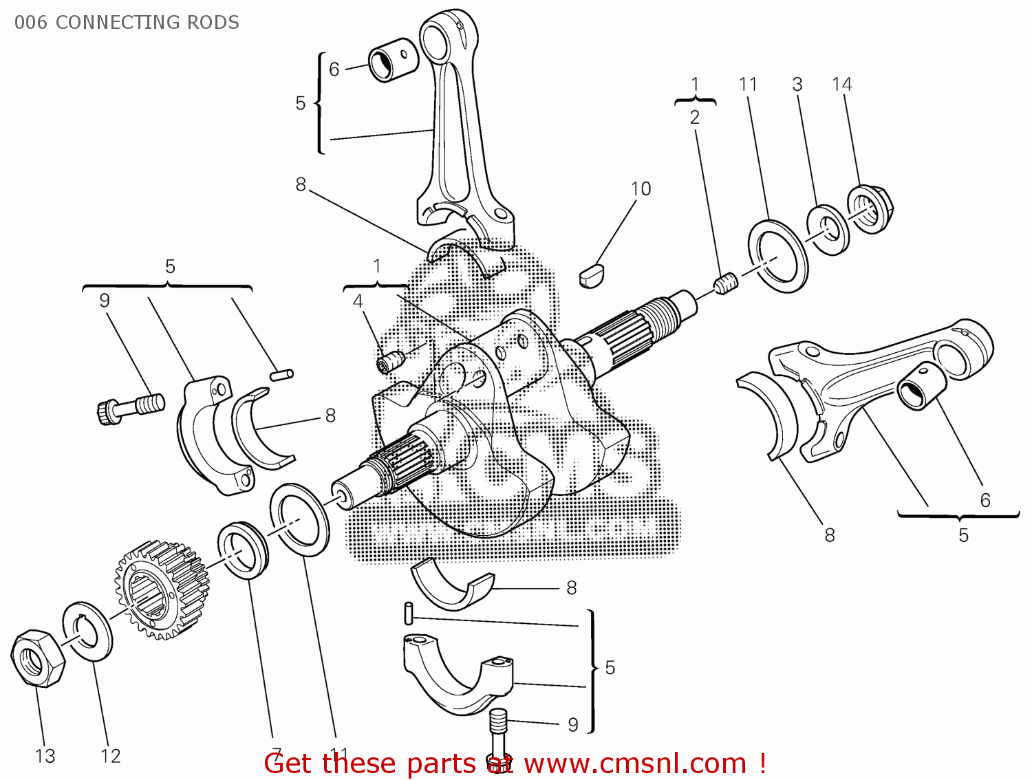 CONNECTING RODS PAIR for SF 2010 USA (STREETFIGHTER) 91512892B order
