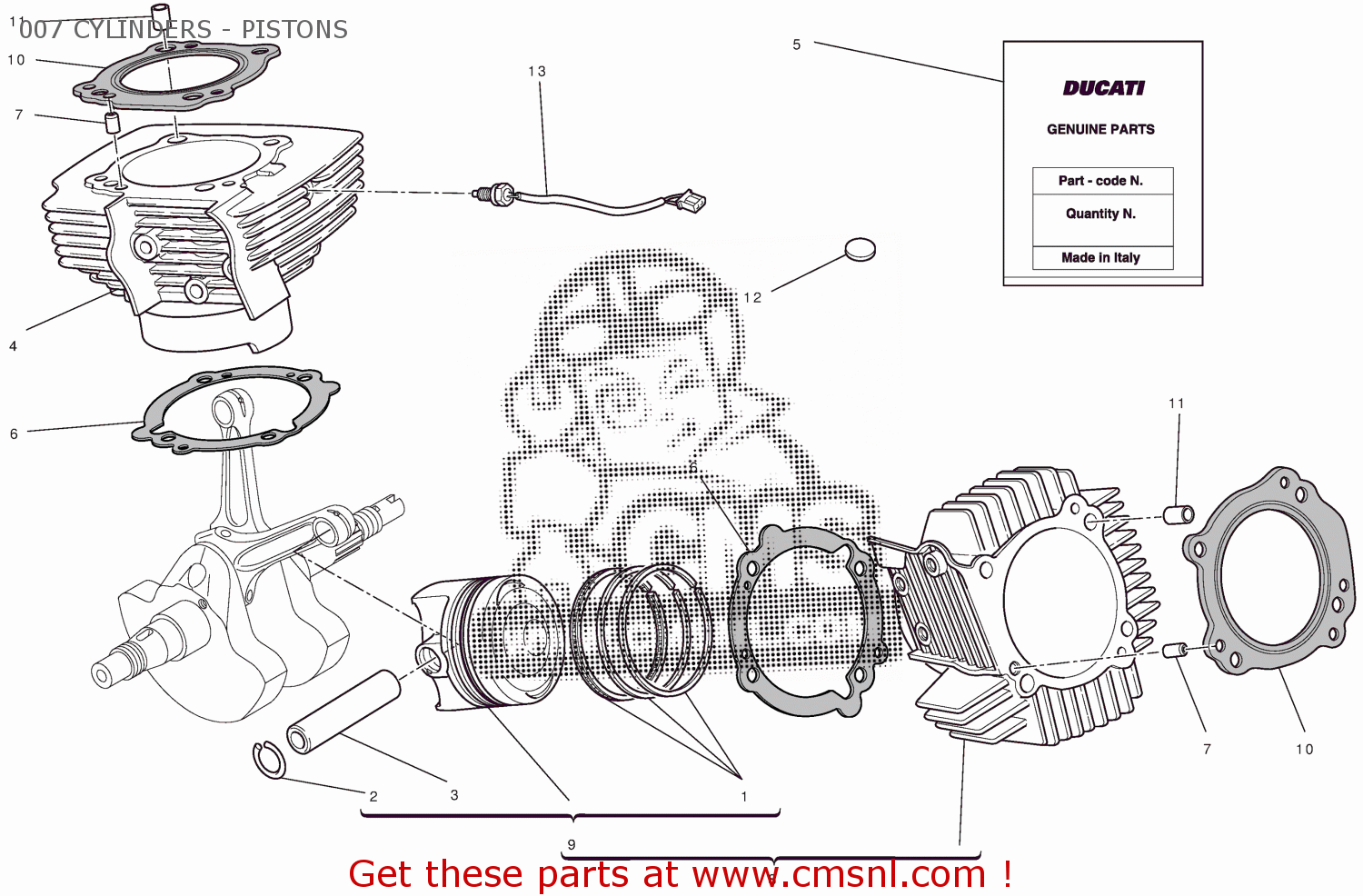 70010641A Vibration Damper Pad Ducati buy the 70010641A at CMSNL
