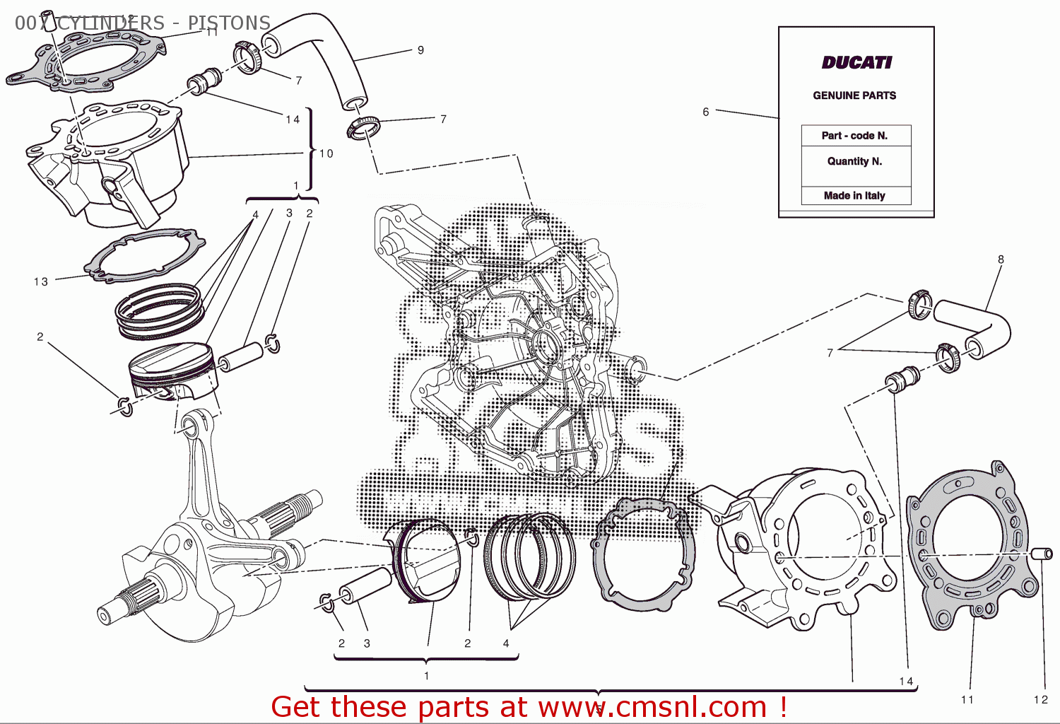 12021741A Cylinderpiston Fit Horizontal Ducati buy the 12021741A at