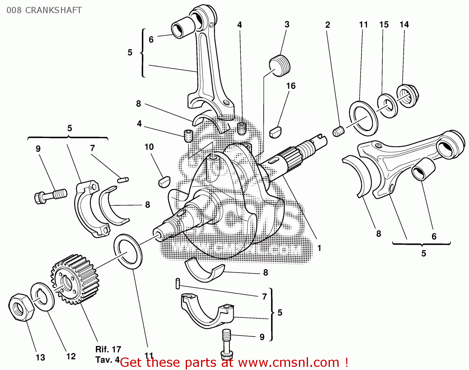 11210071BA Plain Bearing, Connecting Rod Ducati buy the 11210071BA
