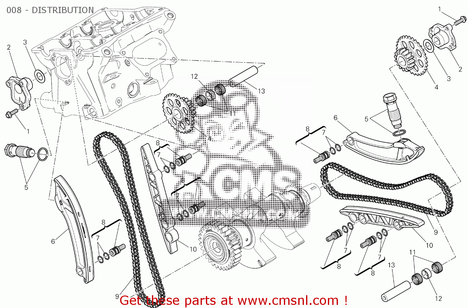 Ducati COMPLETE TENSIONER ROLLER 45140013A Ducati COMPLETE TENSIONER ROLLER 45140013A