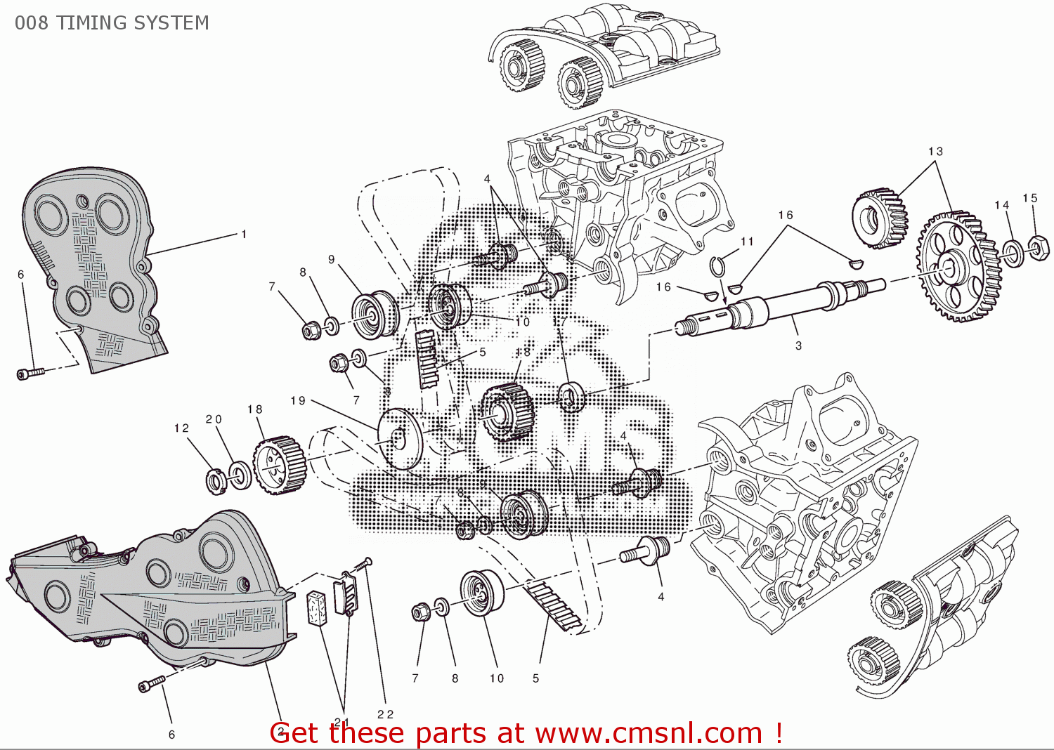 171Z0041A Timing Gears Pair Ducati buy the 171Z0041A at CMSNL