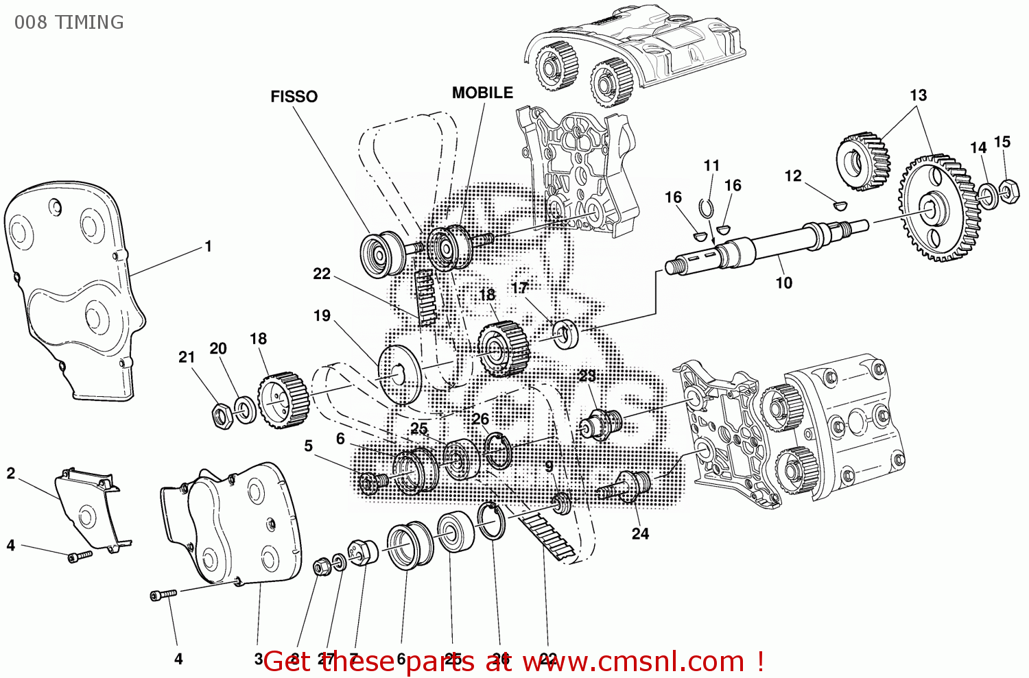 17120231A: Timing Gears Set Ducati - buy the 17120231A at CMSNL