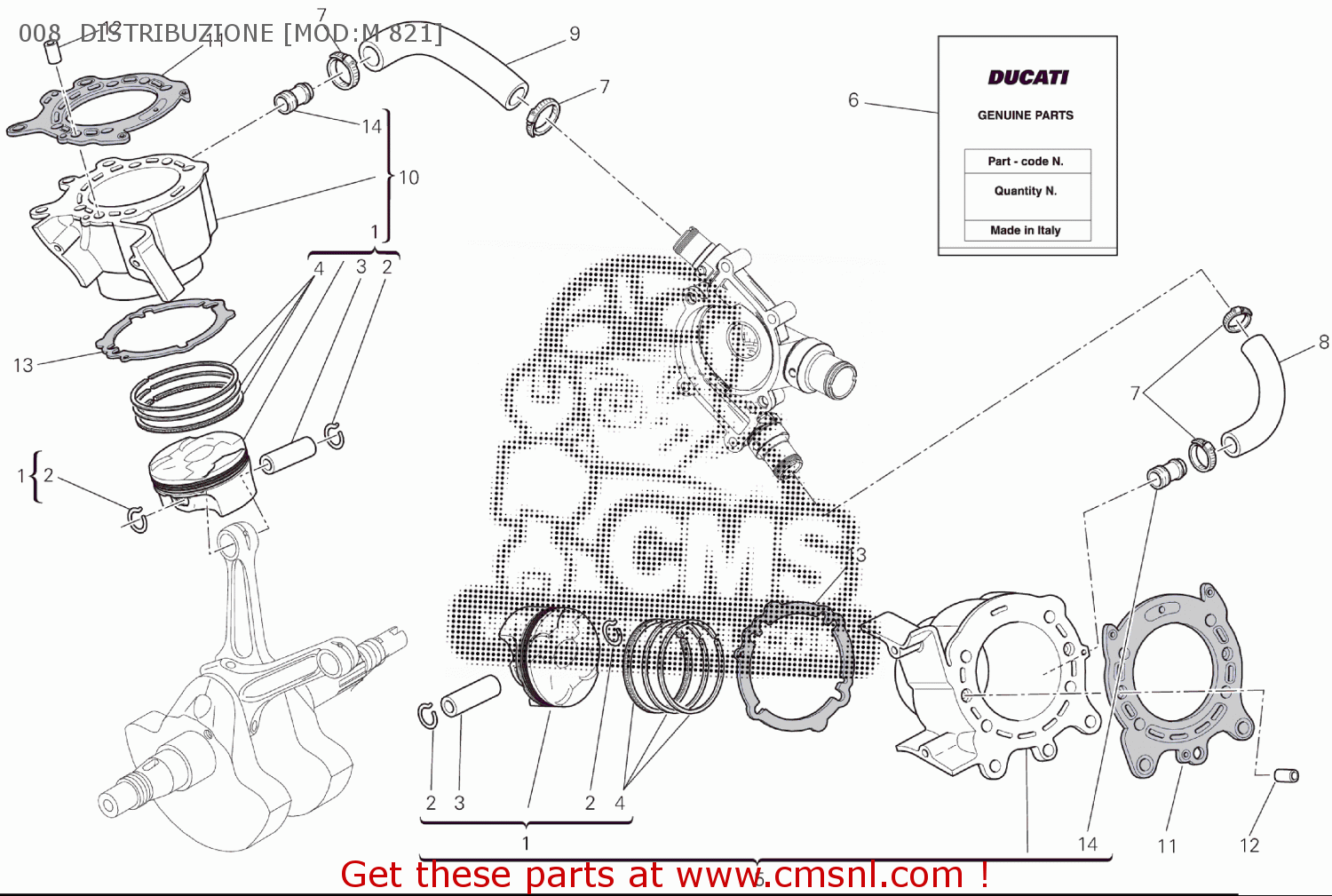 Ducati CIRCLIP, PISTON PIN 12111741B
