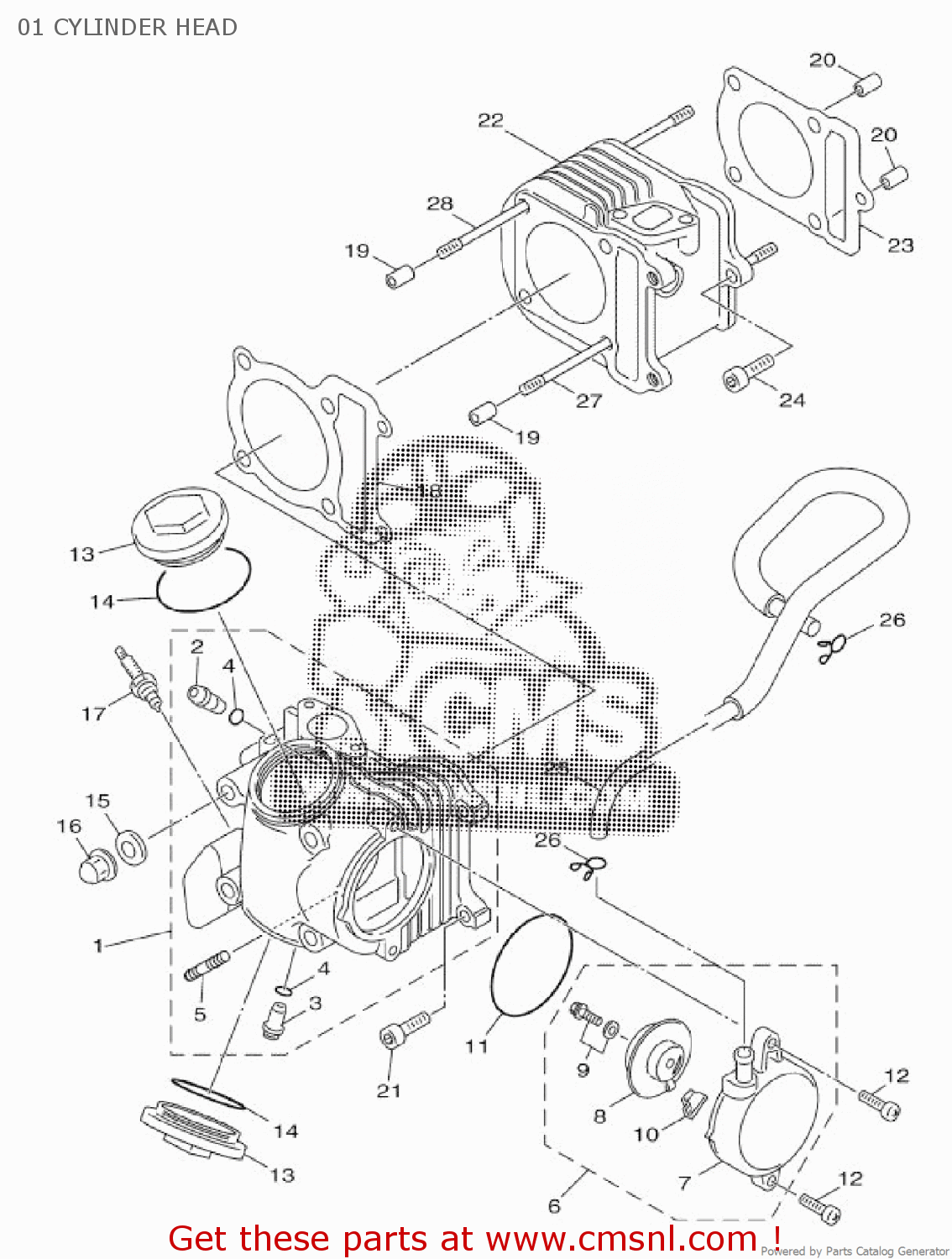 Yamaha PLATE, BREATHER 5WGE116500 Yamaha PLATE, BREATHER 5WGE116500