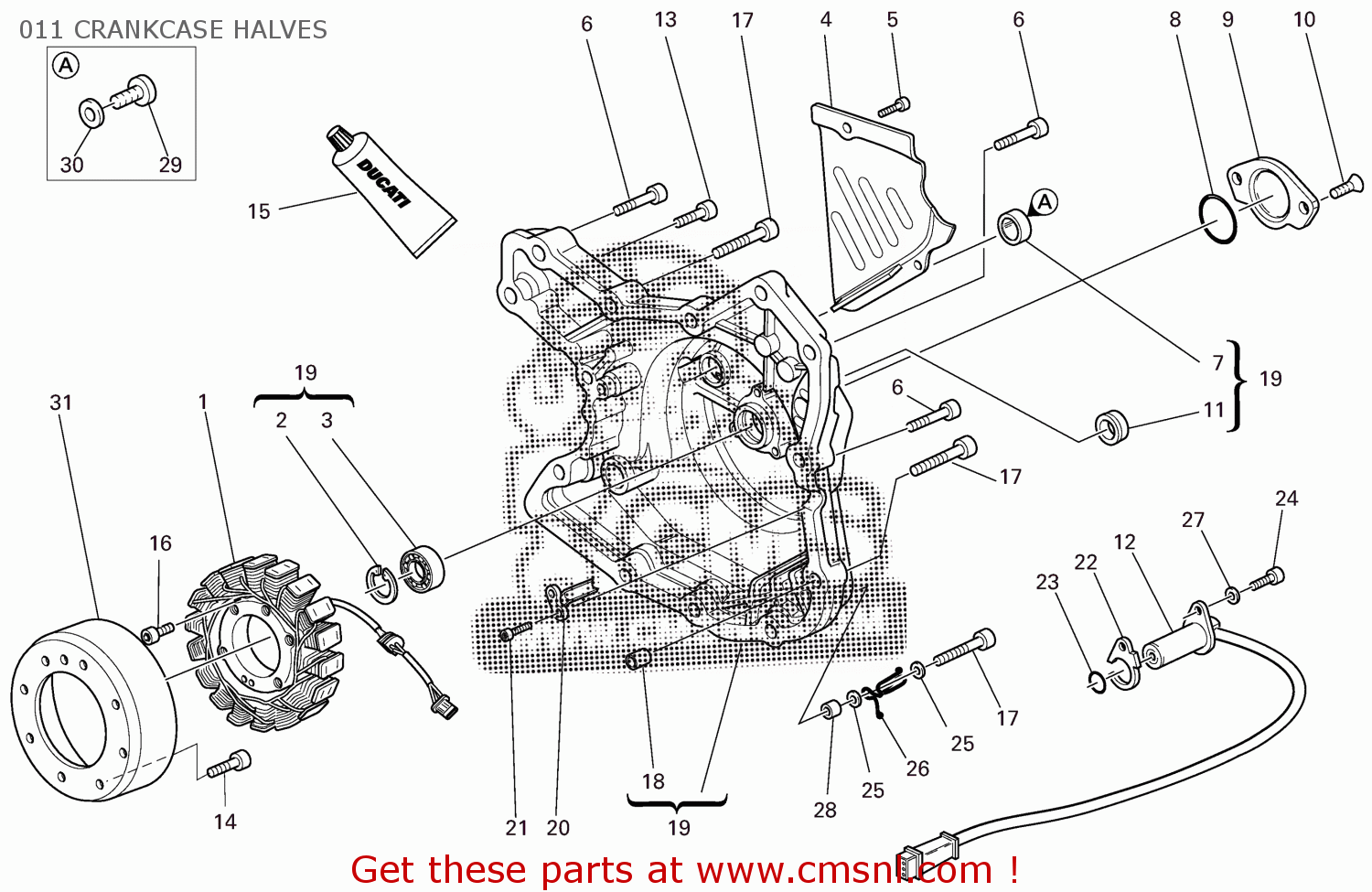 Ducati LENS, IGNITION INSPECTION 25410011A