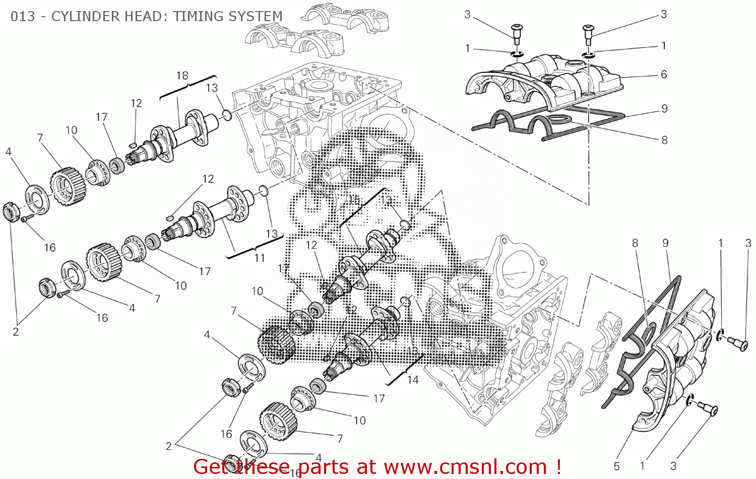 14824222A Horizontal Intake Camshaft Ducati buy the 14824222A at CMSNL