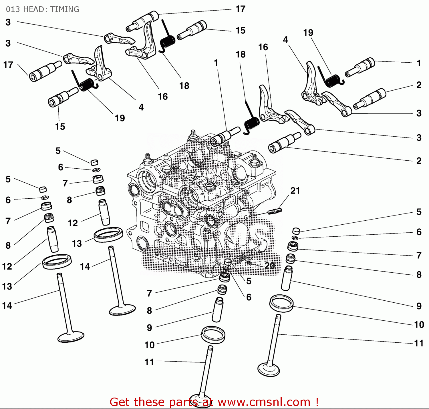 82110922A: Intake Opening Rocker Arm Pin Ducati - buy the 82110922A at ...