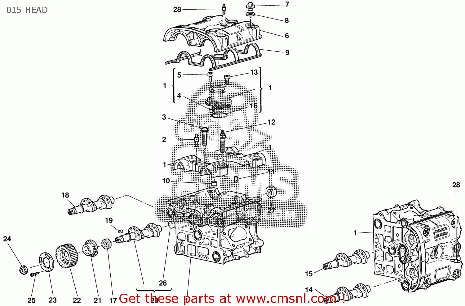 14821671A Vertical Intake Camshaft Ducati buy the 14821671A at CMSNL