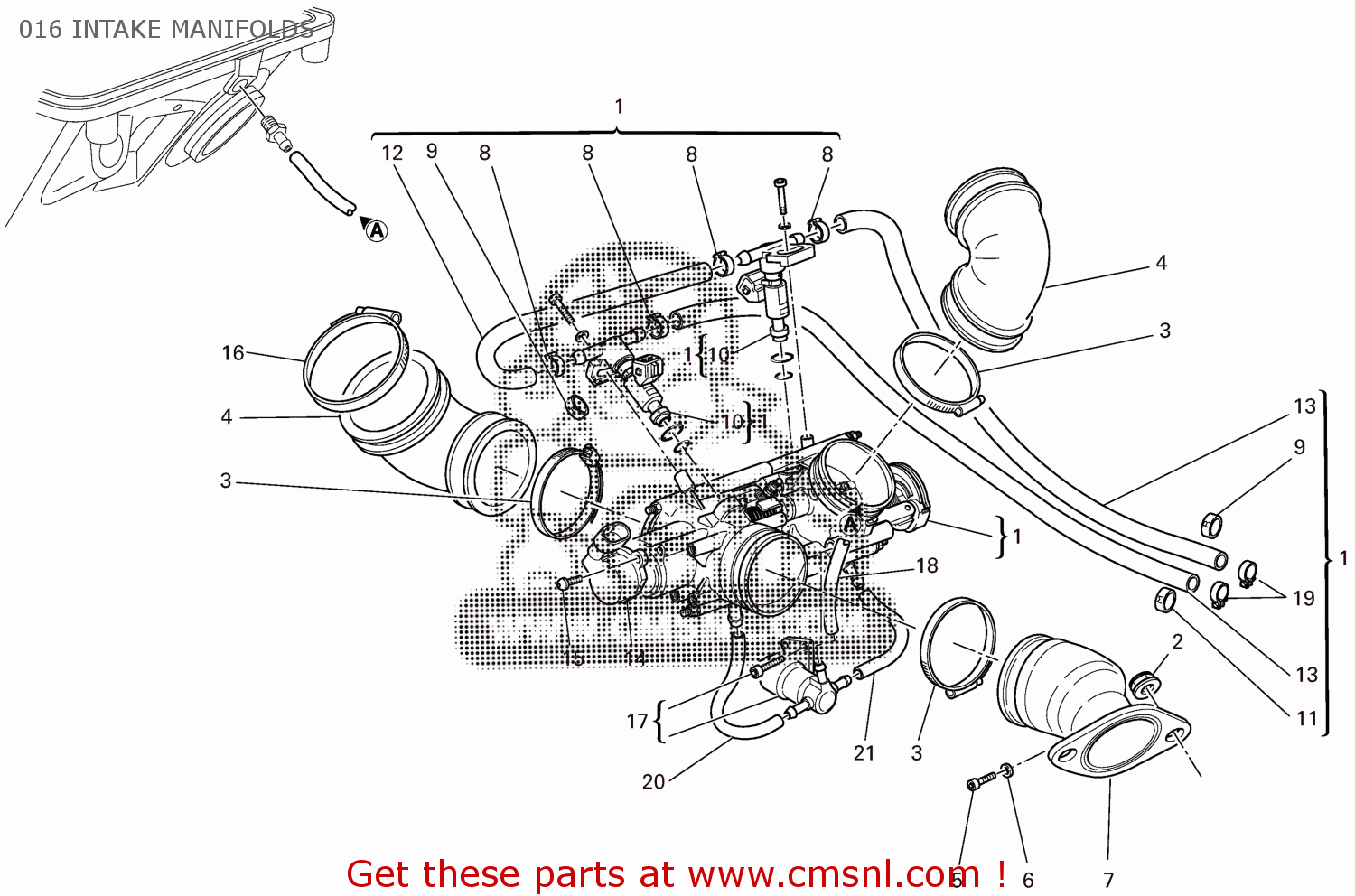 13720034B Intake Manifold Ducati buy the 13720034B at CMSNL