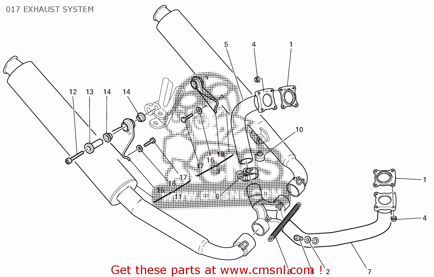 57111001A Exhaust Manifold Ducati buy the 57111001A at CMSNL