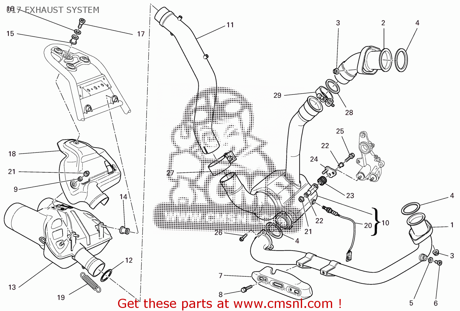 57111501A Vertical Exhaust Pipe Ducati buy the 57111501A at CMSNL