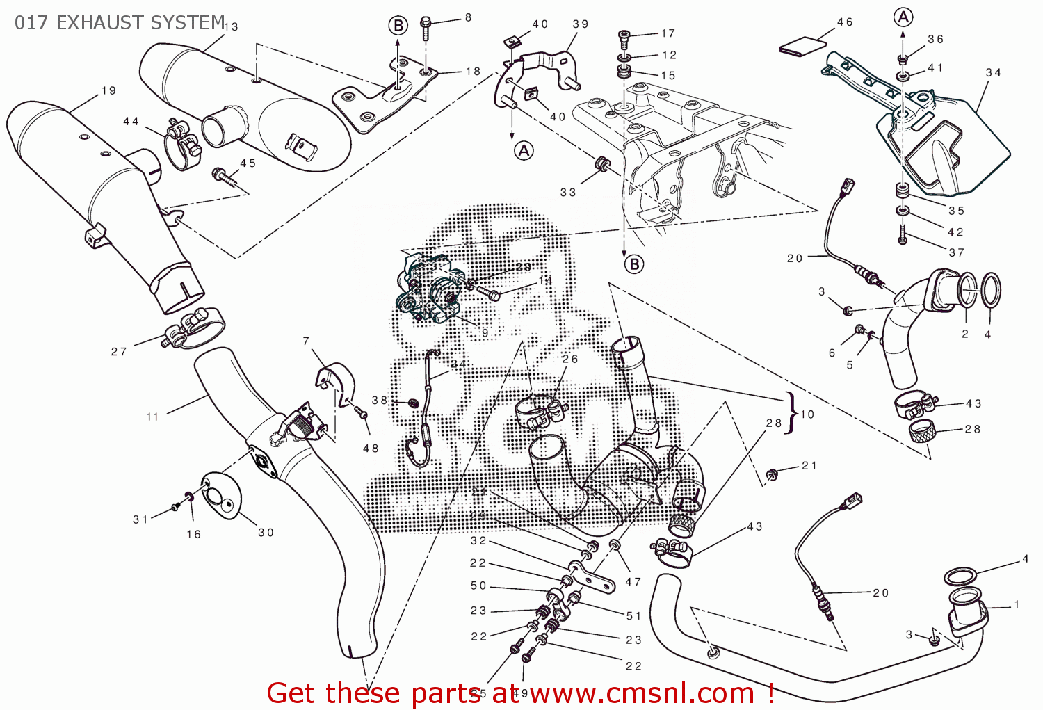 57112582B Vertical Exhaust Pipe Ducati buy the 57112582B at CMSNL
